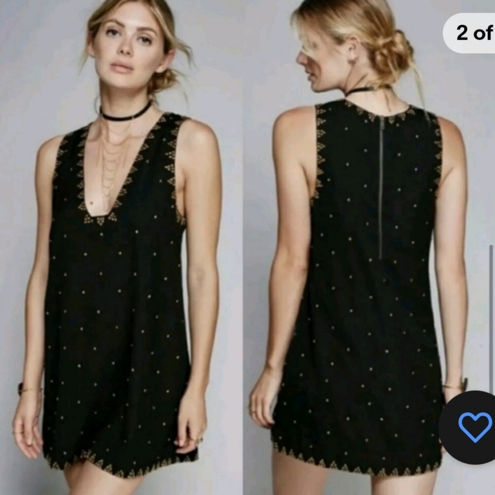 Free People SOHO Studded Mini Dress